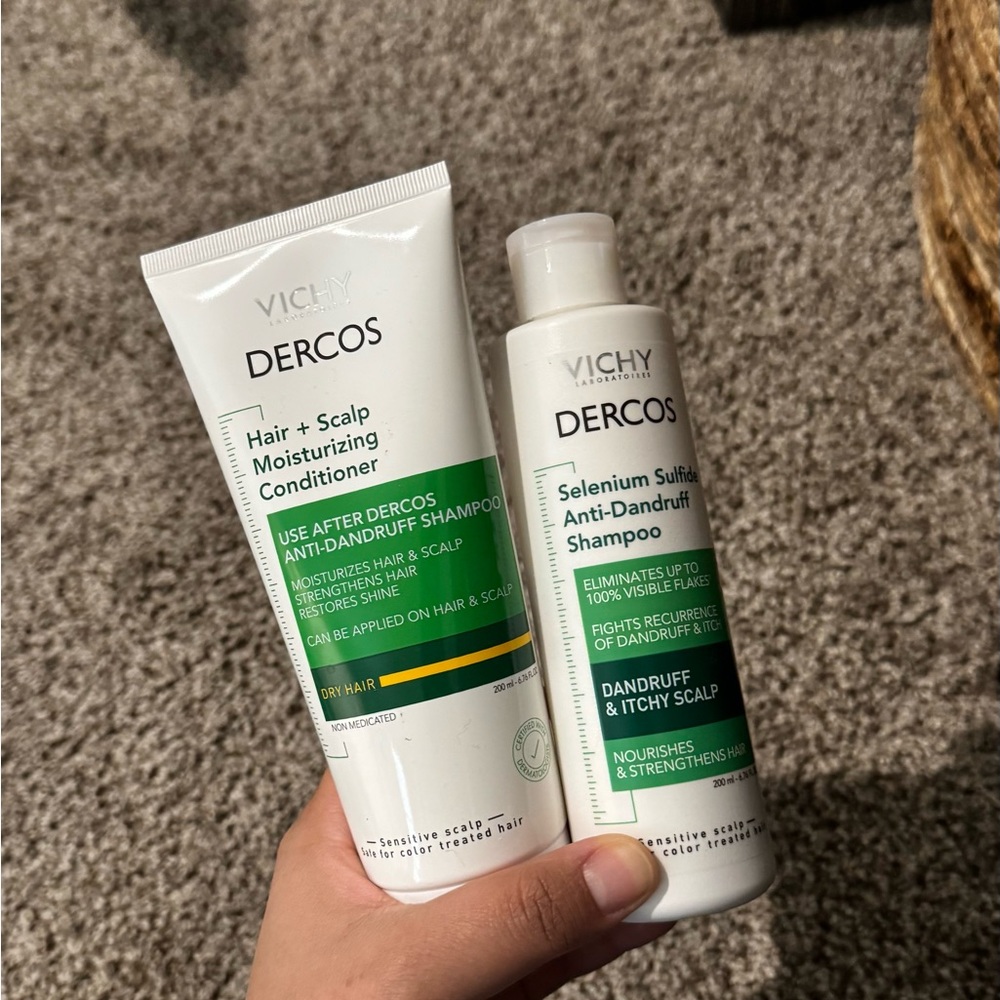 VICHY Dercos Hair & Scalp Moisturizing Conditioner and Shampoo Set